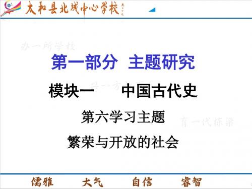 第六学习主题  繁荣与开放的社会(共45张PPT)