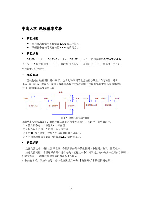 总线基本实验