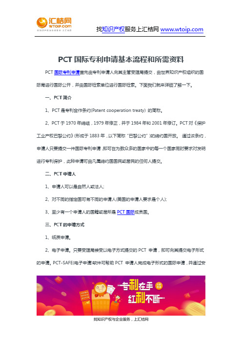 PCT国际专利申请基本流程和所需资料