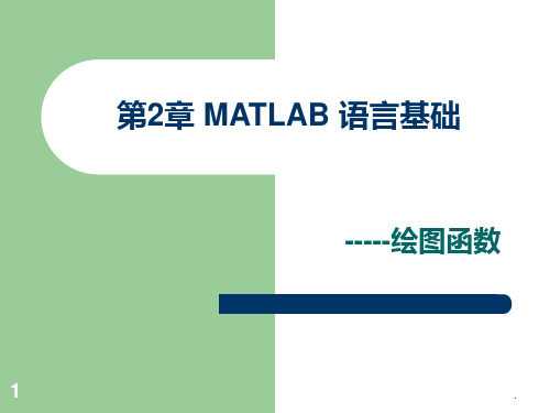 第二章-MATLAB-语言基础(绘图)PPT课件