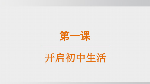 2024年人教版七年级上册道德与法治同步课件第一单元第1课第2课时规划初中生活