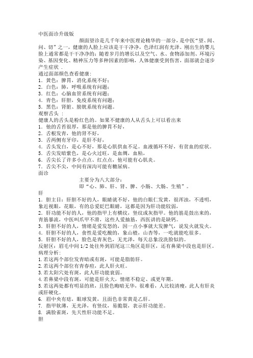 中医面诊