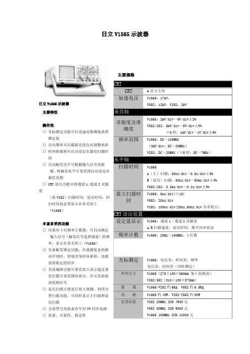 日立V1565示波器