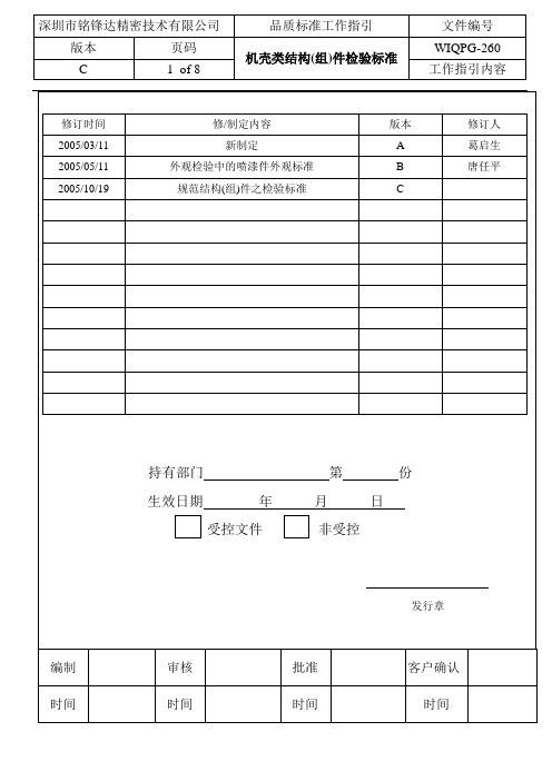 手机壳品质标准