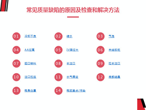 瓶胚常见质量缺陷的原因及检查和解决方法