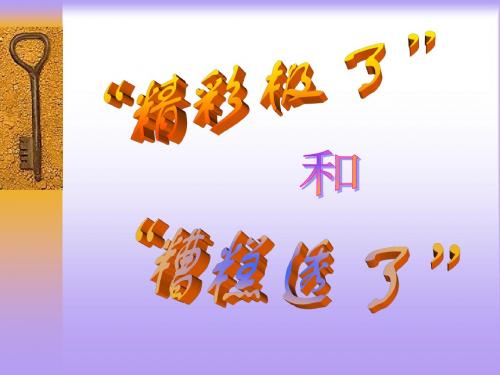 19课“精彩极了”和“糟糕透了”课件