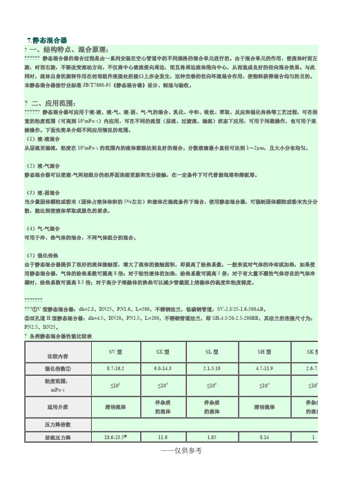 sk型静态混合器