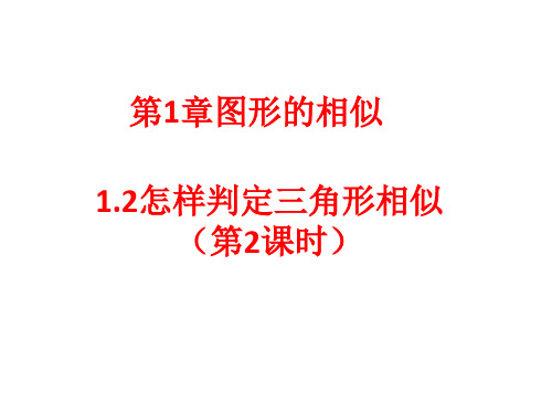 1.2.2怎样判定三角形相似(1)