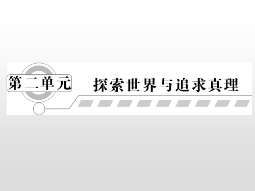 2020年高考政治第一轮总复习精品课件：必修四 生活与哲学第四课 探究世界的本质