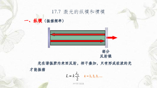 激光的纵模和横模课件