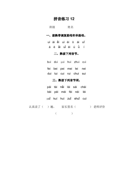 拼音练习12-20