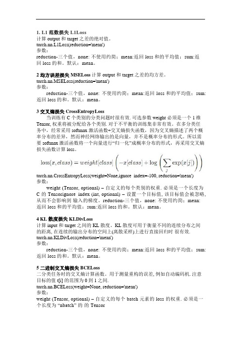 机器学习19 种损失函数介绍