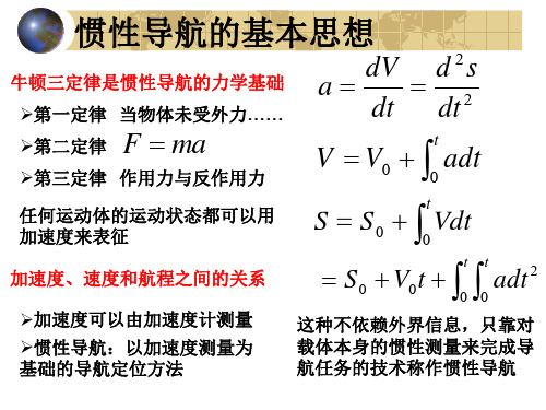 D3惯性导航的基本原理及分类