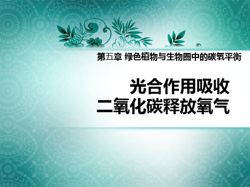 第三单元第五章第一节光合作用吸收二氧化碳释放氧气 (1)