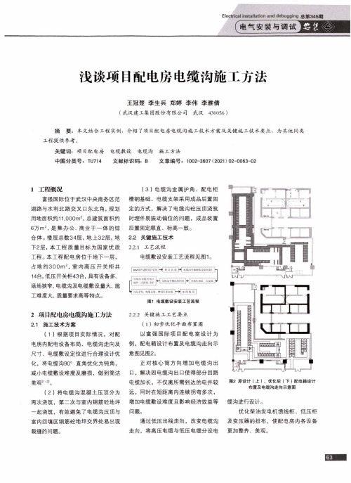 浅谈项目配电房电缆沟施工方法