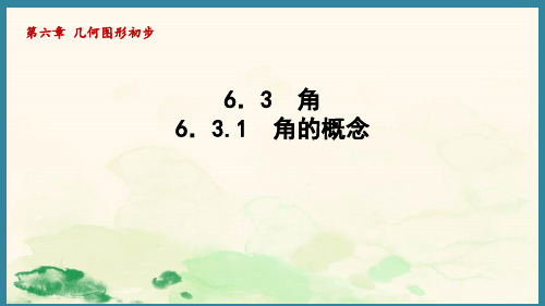 6.3.1角的概念  课件  人教版数学七年级上册(1)