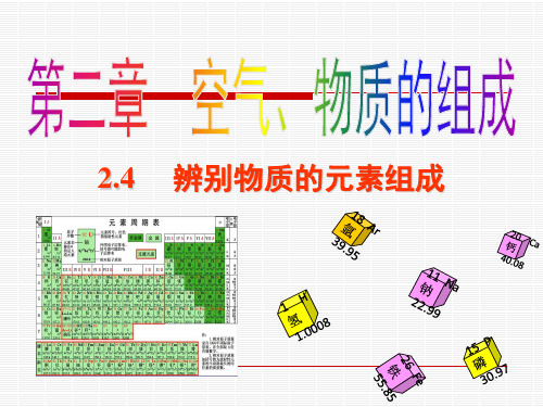 辨别物质的元素组成PPT课件