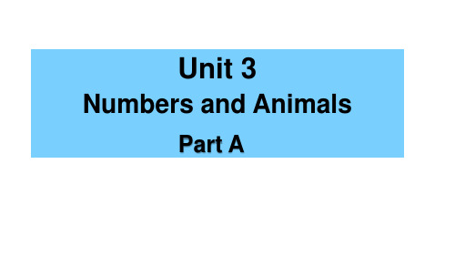 闽教版(MJ)四年级英语上册Unit 3 Part A 课件