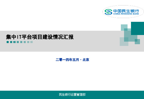 集中运营IT平台项目建设情况说明