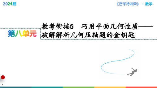 教考衔接5  巧用平面几何性质——破解解析几何压轴题的金钥匙