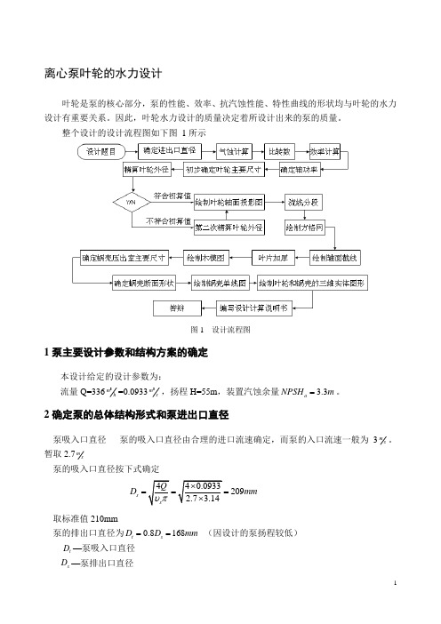 课程设计指导书-离心泵叶轮水力设计