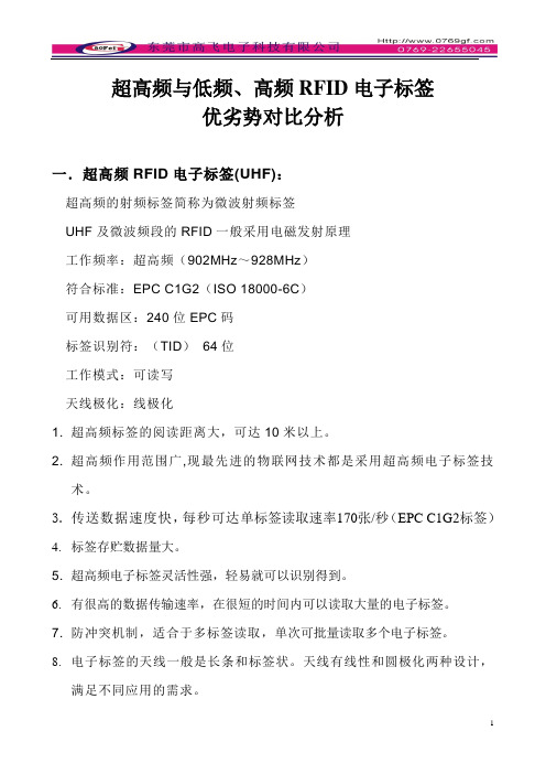 RFID电子标签超高频与低频优劣势对比分析