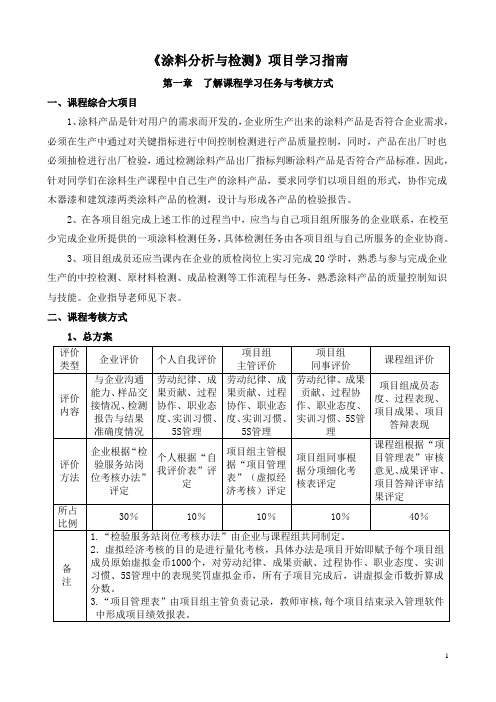 《涂料分析与检测》学习指南