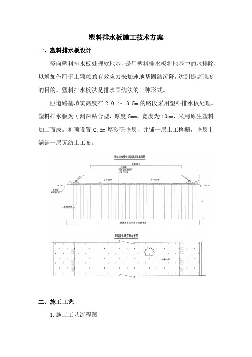 塑料排水板施工技术方案