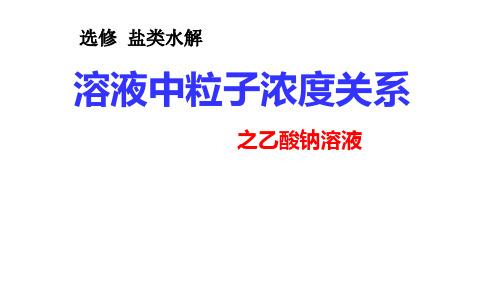 苏教化学选修 化学反应原理专题3 第三单元盐 类 的 水 解(共23张PPT)