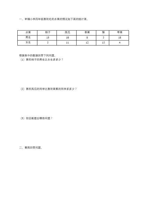 统计表和条形统计图2