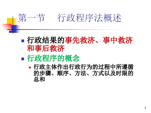 行政法学行政程序法