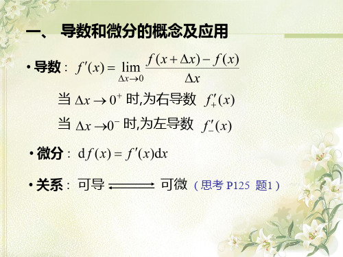 同济版高等数学第二章习题课