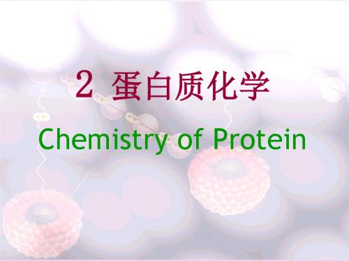 蛋白质化学-生物化学