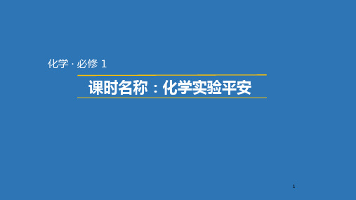 高中化学化学实验安全.优秀课件