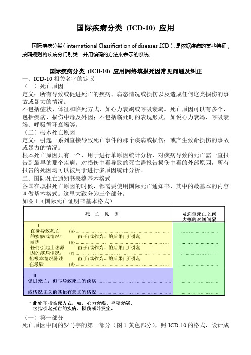 国际疾病分类 (ICD-10) 应用