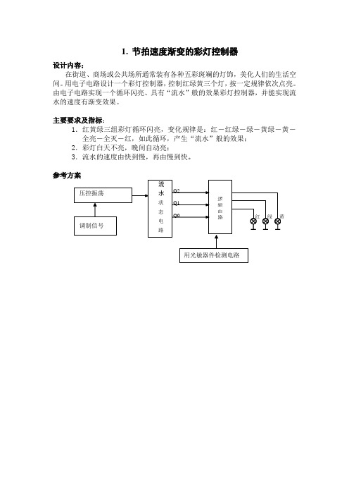 课程设计任务书2011