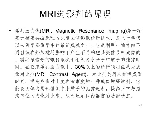 MRI造影剂PPT演示课件