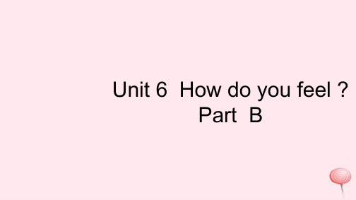 人教版六年级英语上册Unit6HowdoyoufeelPartB习题课件1.ppt
