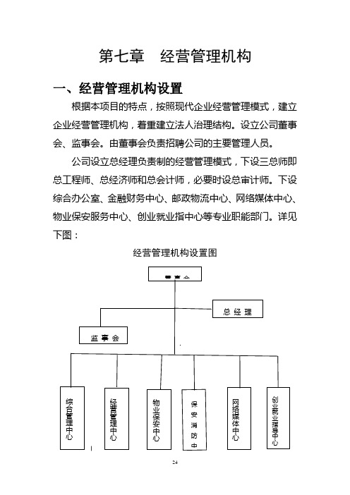 第七章组织管理机构的设置和运营与管理