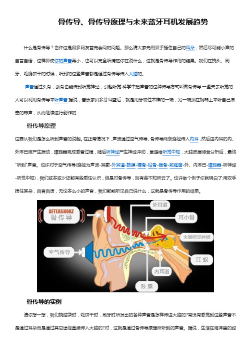 骨传导、骨传导原理与未来蓝牙耳机发展趋势