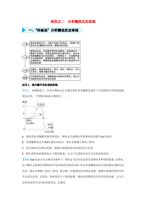 【精品】2020版高考生物专题2：分析酶促反应曲线试题(含答案)