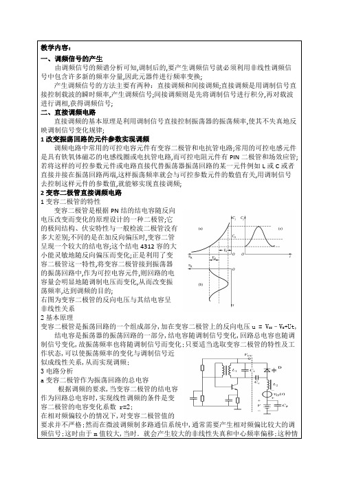 调频原理及电路