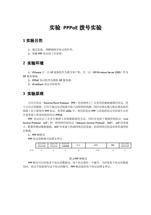 实验 PPPoE拨号实验