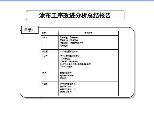 涂布改进分析总结报告-参考资料