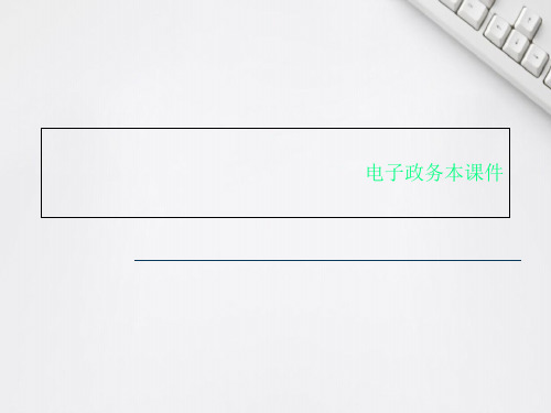 电子政务本课件