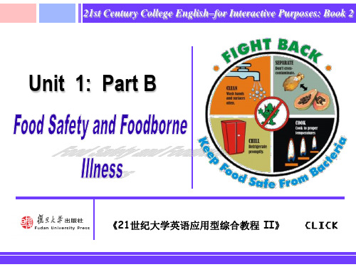 Unit1-Food Safety and Foodborne Illness