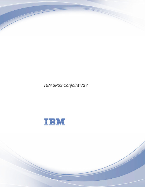 IBM SPSS Conjoint V27说明书