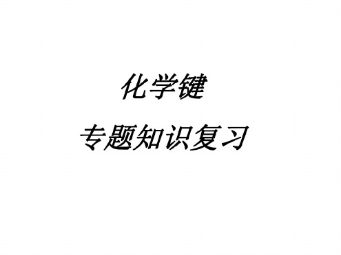 高一化学化学键2