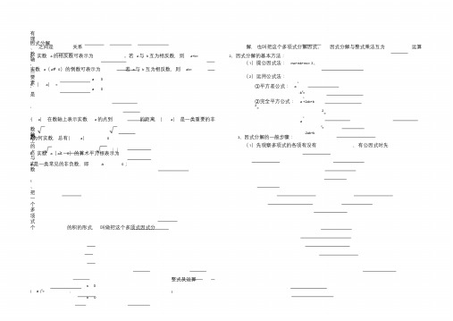 初中数学知识点_(冀教版)