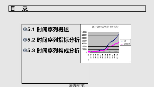 统计学原理时间序列分析PPT课件